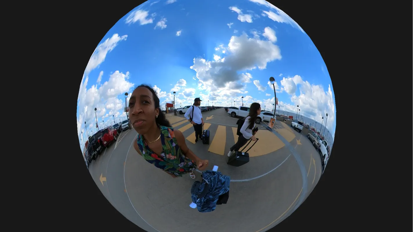 360-degree field photo from the airport study